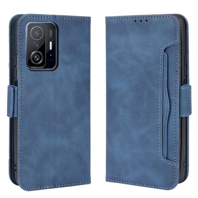 SKALO Xiaomi 11T/11T Pro 6-FACK Plånboksfodral - Blå