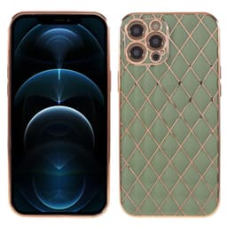 SKALO iPhone 13 Mini Tikattu TPU Suojakuori - Vaaleanvihreä