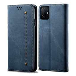 SKALO Xiaomi 11T/11T Pro Jeans Plånboksfodral - Blå