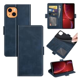 SKALO iPhone 13 Premium Wallet Lompakkokotelo - Sininen