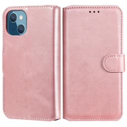 SKALO iPhone 13 Mini Classic Lompakkokotelo - Ruusukulta