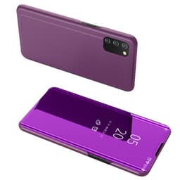 SKALO Samsung A02s / A03s Clear View Mirror Lompakko - Violetti