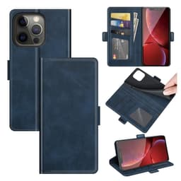 SKALO iPhone 13 Pro Premium Wallet Lompakkokotelo - Tummansininen