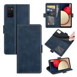 SKALO Samsung A02s / A03s Premium Plånboksfodral - Blå