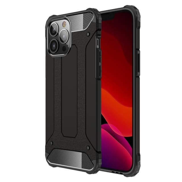 SKALO iPhone 13 Pro Max Shockproof Armor Hybrid Skal - Svart