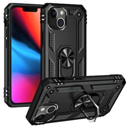 SKALO iPhone 13 Mini Armor Hybridi metallirengas kuori - Musta