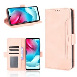 SKALO Moto G60S 6-FACK Plånboksfodral - Rosa