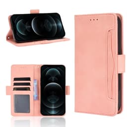 SKALO iPhone 13 Pro 6-lokeroa Lompakkokotelo - Pinkki