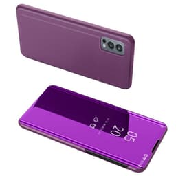 SKALO OnePlus Nord 2 Clear View Mirror Lompakko - Violetti
