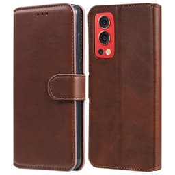 SKALO OnePlus Nord 2 Classic Pungetui - Brun
