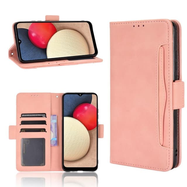 SKALO Samsung A02s / A03s 6-RUM Pungetaske - Pink