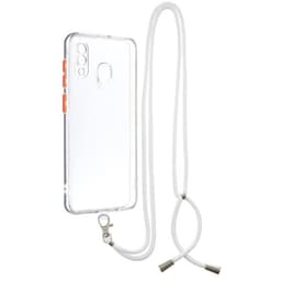 Mobilfodral med band till Samsung Galaxy A20/A30 - Genomskinlig
