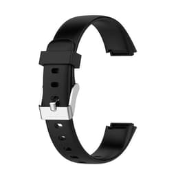 Silikonarmband Fitbit Luxe Svart med Silverspänne -Small