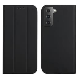 Ultratyndt mobilcover med holder til Samsung Galaxy S21 FE 5G - Sort