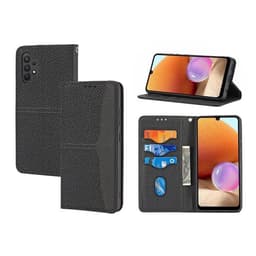 Mobilfodral med band och kortfack till Samsung Galaxy A32 5G - Svart