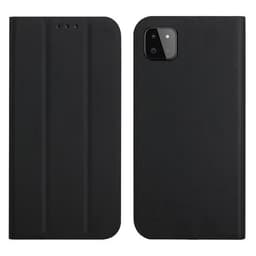 Ultratynt mobildeksel med holder til Samsung Galaxy A22 5G - Svart
