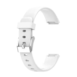 Silikonarmband Fitbit Luxe Vit med Silverspänne - Small