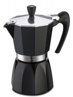 Gat espressokoker for 6 kopper, sort