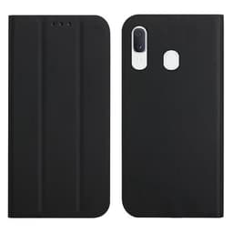 Erittäin ohut matkapuhelimen kuori pidikkeellä Samsung Galaxy A40 - Musta