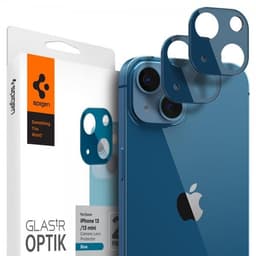 Spigen iPhone 13/iPhone 13 Mini Kameralinsebeskytter Glas.tR Optik 2-pack Blå