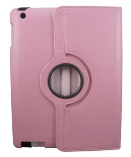 Skyddsväska roterbart ställ 360° till iPad 2/3/4 (Rosa)