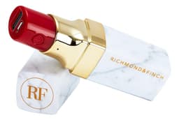 Richmond & Finch Lipstick Powerbank varavirtalähde, 2600mAh, valkoinen