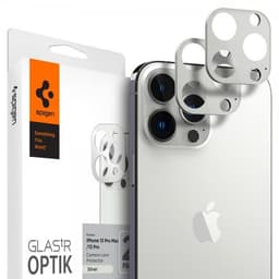 Spigen iPhone 13 Pro/iPhone 13 Pro Max Linsebeskyttelse Glas.tR Optik 2-pack Sølv