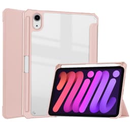 Kynäkotelolla varustettu kotelo, joka on yhteensopiva iPad Mini 6 Pinkin kanssa