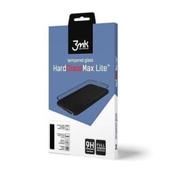 3MK HardGlass Max Lite Samsung Galaxy A41:lle, karkaistu lasi, musta