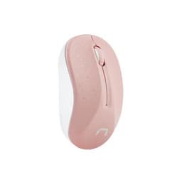 Natec Mus, Toucan, Trådlös, 1600 DPI, Optisk, Rosa-Vit