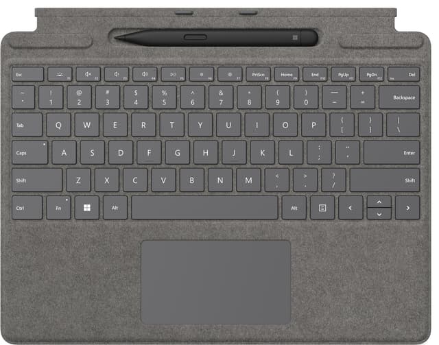 Microsoft Surface Pro 8/9 keyboard + Surface Slim Pen 2 bundle (platina)