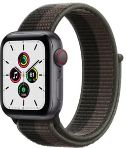 Apple Watch SE 40 mm - LTE (stellergrå alu/tornadogrå sportsreim)