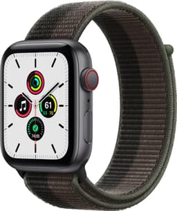 Apple Watch SE 44 mm - LTE (stellargrå alu/tornadogrå sportsreim)