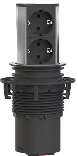 Epoq Elevator tryk-ud-stikkontakt (steel)