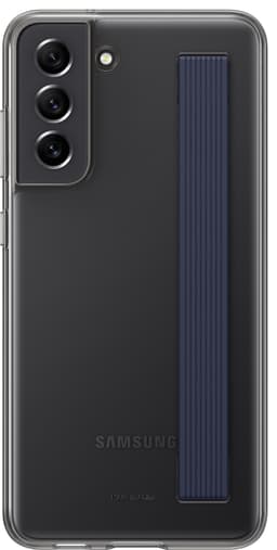 Samsung Galaxy S21 FE clear strap deksel (sort)