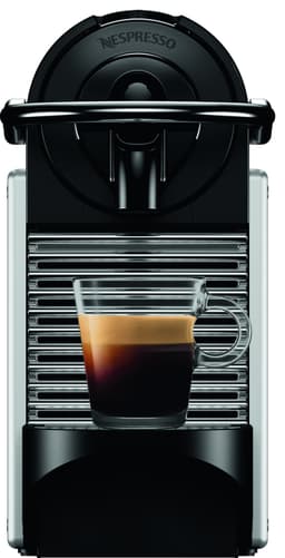 Nespresso Pixie kaffemaskin fra DeLonghi, Sort/Sølv