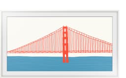 Samsung The Frame 85" ram (2021-2024, vit)