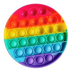 Pop it Fidget - Rund & Regnbuefarget