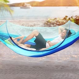 Ultralett hengekøye med myggnett 260x150cm