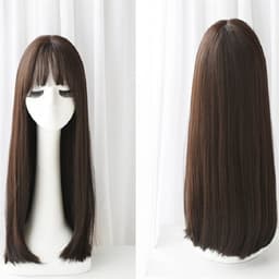 Parykk / Langt hår 67cm - Brun Svart