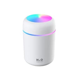 Kostutin 300 ml värikkäällä LED-valolla Valkoinen