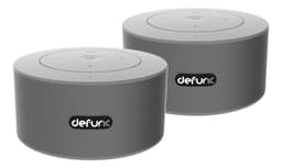 DeFunc DUO, Bluetooth speaker, duo-pack, 360 degrees sound, silverish