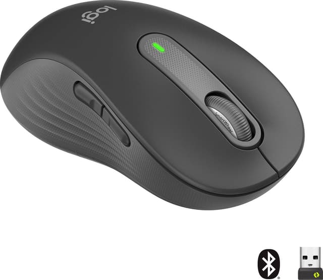 Logitech Signature M650 Left Large trådlös mus (grafit)