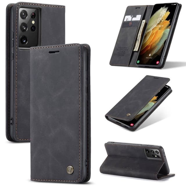 CaseMe Smart FlipCase Samsung Galaxy S22 Ultra  - Svart