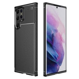 Karbon silikon Deksel Samsung Galaxy S22 Ultra  - Svart