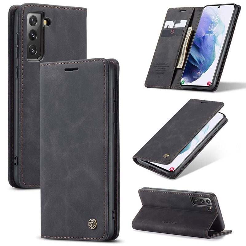 CaseMe Smart FlipCase Samsung Galaxy S22  - musta