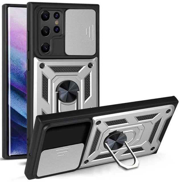 Jazz 3i1 kuori Samsung Galaxy S22 Ultra  - hopea