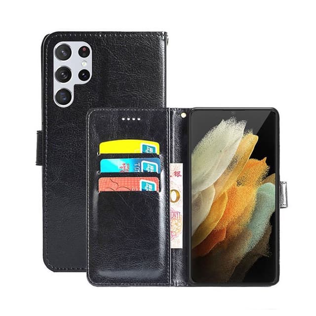 Lompakkokotelo 3-kortti Samsung Galaxy S22 Ultra  - musta