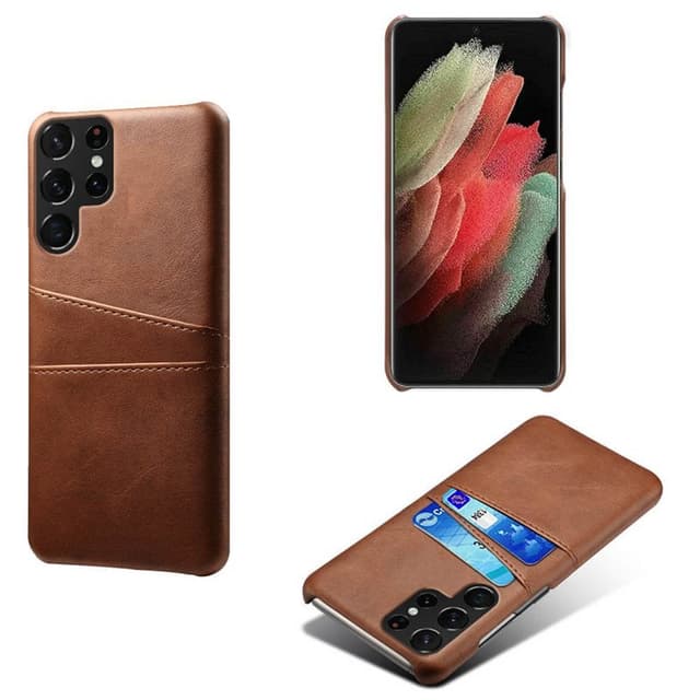 Retro-kuori hedelmäpeleillä Samsung Galaxy S22 Ultra  - ruskea