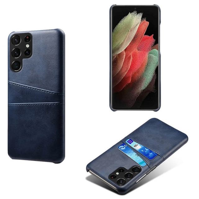 Retro-kuori hedelmäpeleillä Samsung Galaxy S22 Ultra  - sininen